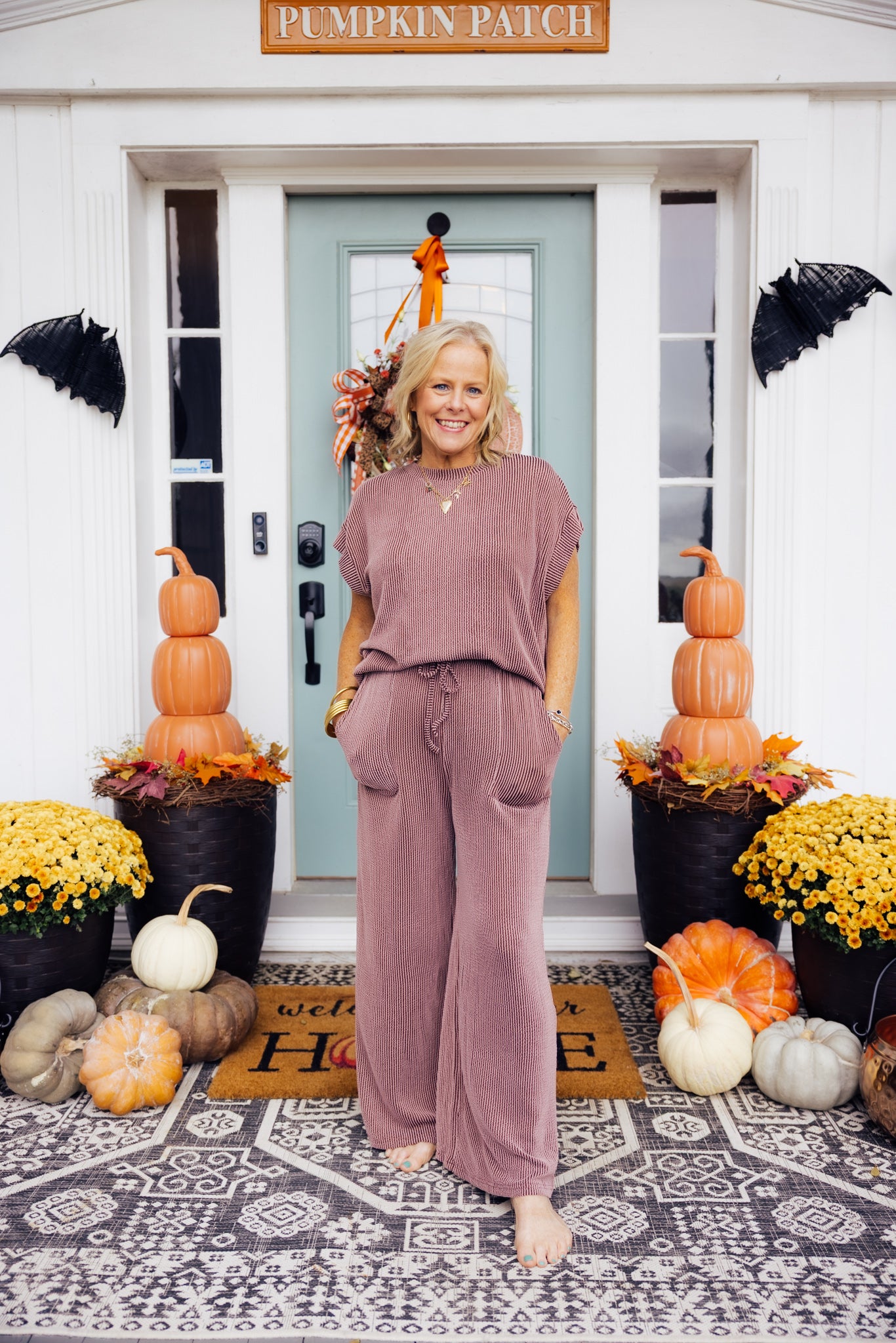 Ribbed Knit Lounge Set